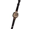 Medieval Style Watch Women'S French Light Luxury Niche Black Gold Sugar Cube Retro Small Brown Watch Decorative Women'S Watch
