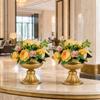 2 Pieces Iron Pedestal Vase with Flared Base Classic for Banquets