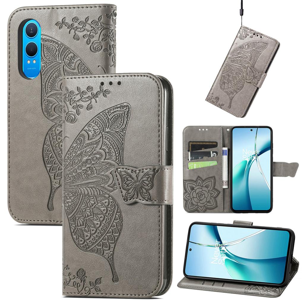 For Xiaomi Redmi Turbo 4 5G/Xiaomi Poco X7 Pro 5G Case with Strap Butterfly Pattern PU Leather Wallet Phone Cover