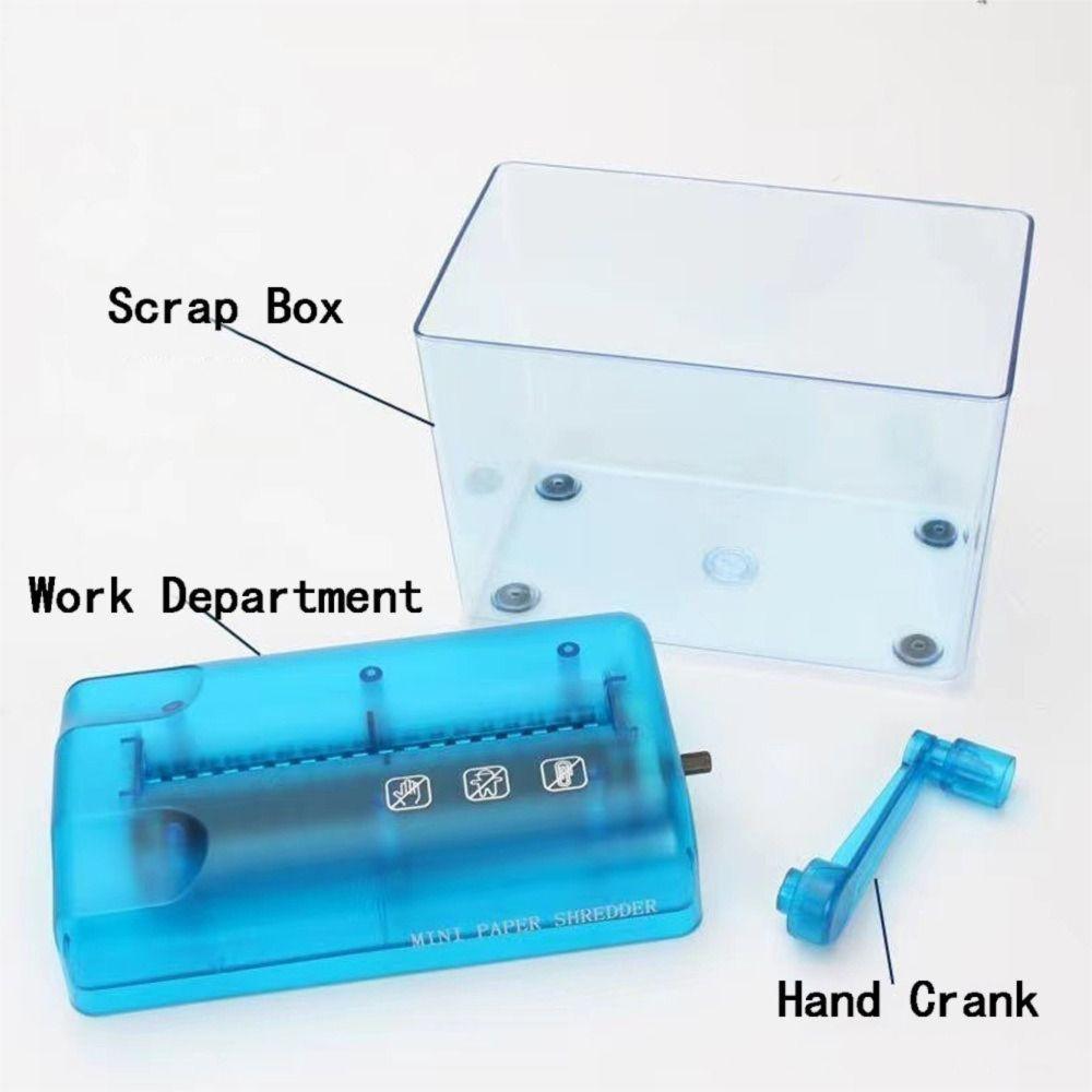 ABS Hand Shredder Mini Documents Paper Cutting Tool High Quality Manual Shredder Home Office