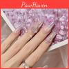 Gorgeous Handmade False Nails Long Short Gradient Crystal Design