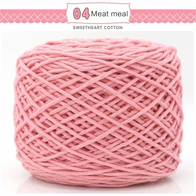 200M Solid Tufting Yarn 8 Strands Yarn For Rug Cotton Yarn For Tufting Guns Multi Color Cotton Knitting Yarn