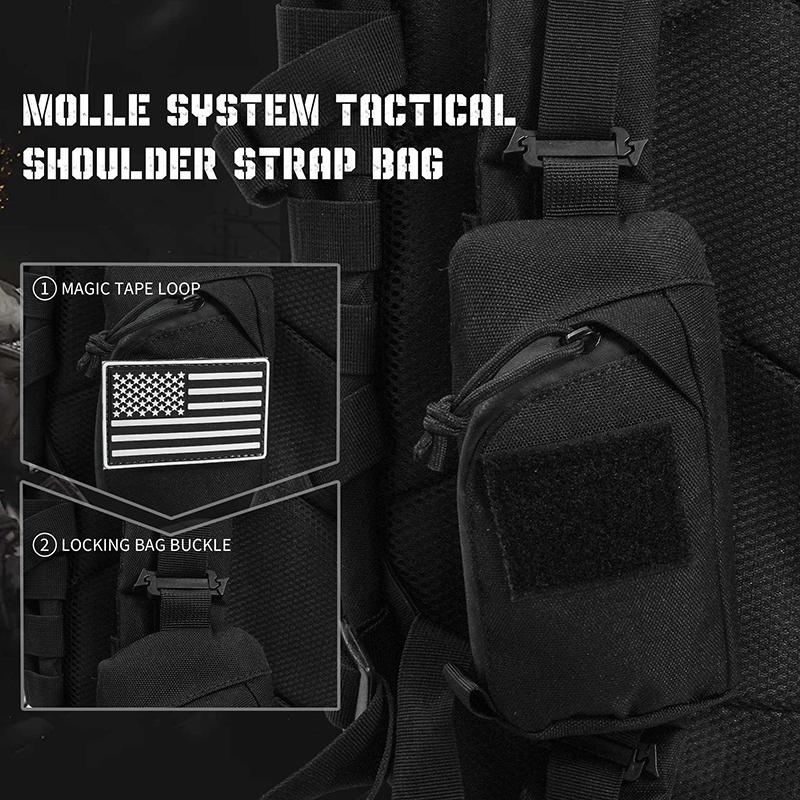 Portable Outdoor Tools Storage Pouch Tactical Molle Bag Shoulder Strap Accessory Pouch Small Waterproof Compact EDC Pockets