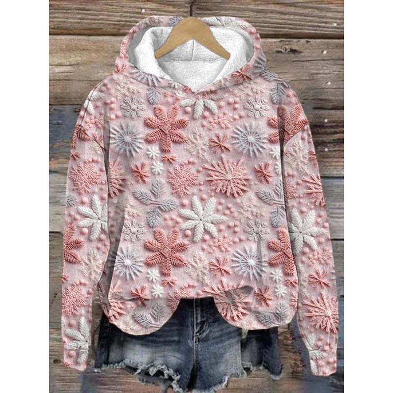 

Зимняя женская удобная теплая мягкая толстовка с капюшоном с 3D принтом серии Санта-Клаус - мягкая полиэстеровая ткань средней эластичности, зимняя одежда свободного кроя 6XL