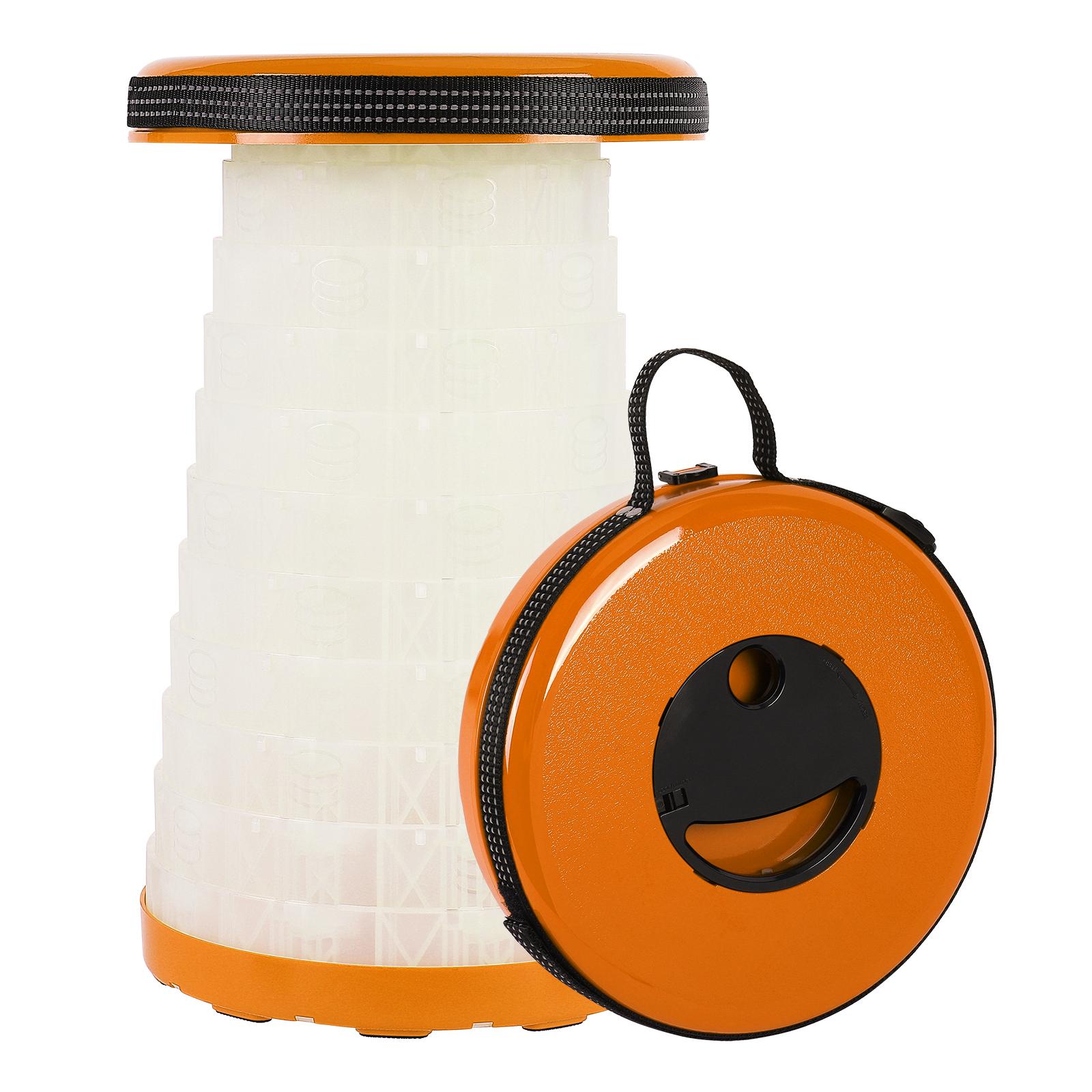 

Портативный складной табурет, легкий, телескопический, складной, выдвижной, со светодиодной подсветкой для рыбалки, кемпинга, пеших прогулок и многого другого, грузоподъемность 440bs 42x26.2x26.2cm