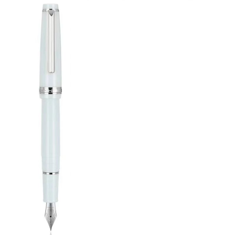 New Jinhao 82 Series Fountain Pen Acrylic F 0.5mm Nib School Office Supplies Business Writing Ink Pens Sliver Clip Blue Yellow