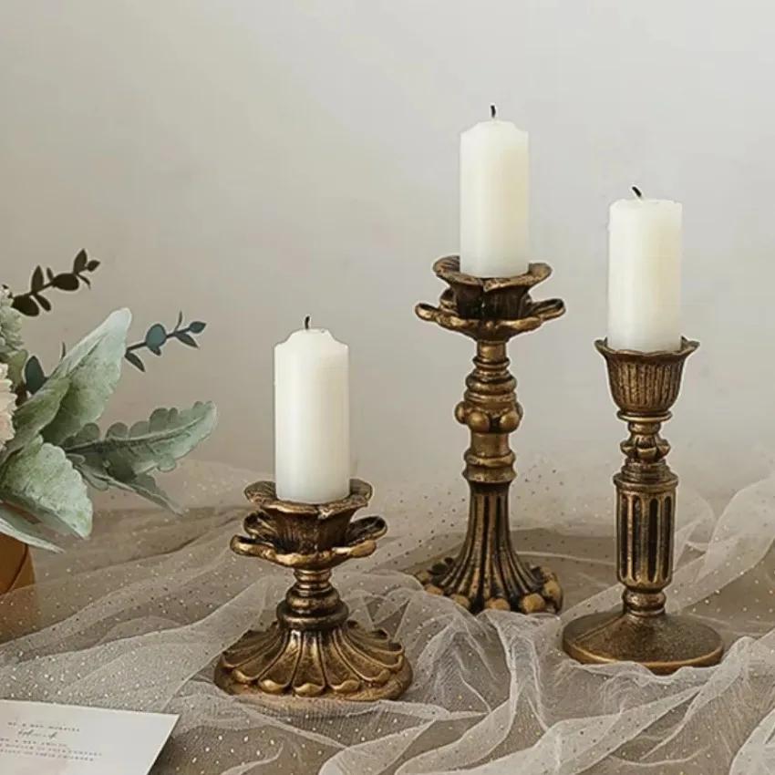 1 Pcs Retro Candlestick Photography  Photo Props Ins Wind Candle Shooting Background Home Ornaments Simple and Generous
