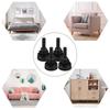 4Sets Adjustable Furniture Levelers Table Legs Leveling Feet Felt Pads Carbon Steel Furniture Straightener Table Feet