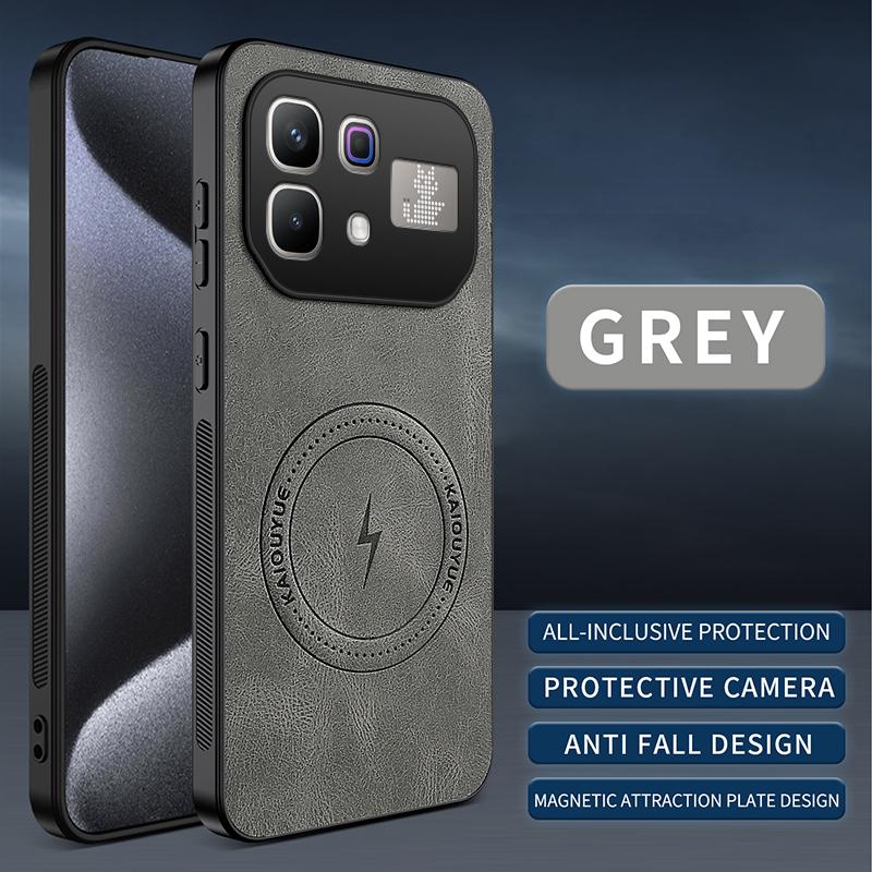 For Infinix Note 60 Pro Case Luxury PU Leather Skin Magnetic Magsafe Protective Back Cover For Infinix Note60 Pro Phone Shell
