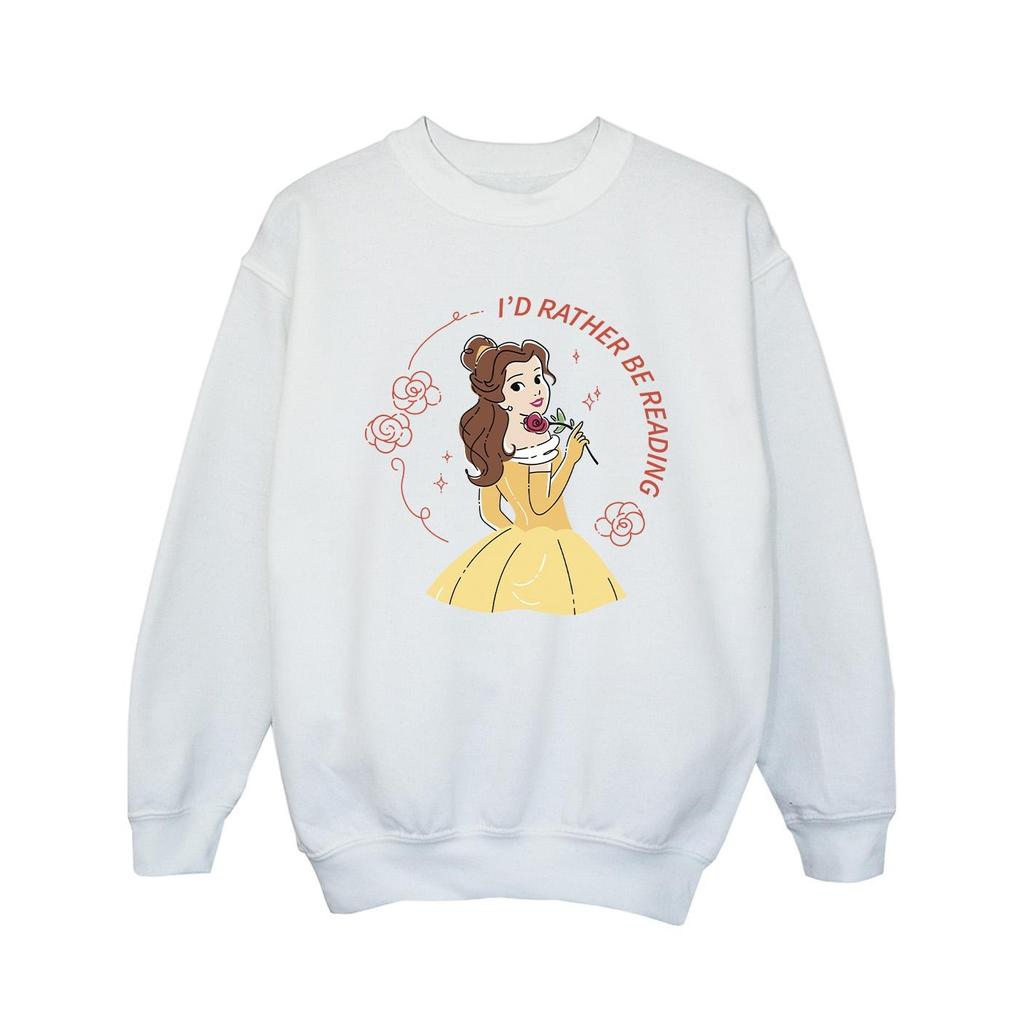 Disney Girls Beauty And The Beast IÂ´d Rather Be Reading Sweatshirt