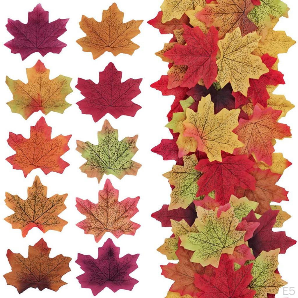 11 Colors Artificial Leaves Leaf Wreath Festival Holiday Wedding Shower Decorations Crafts