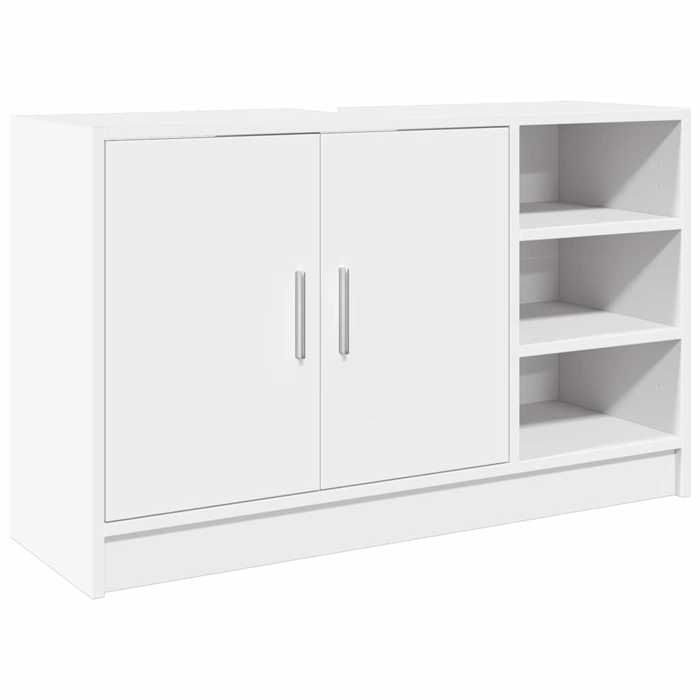 VidaXL White Sink Cabinet 90x29x55 Cm Engineered Wood, Bathroom Cabinet, Bathroom Storage Cabinet, 848122
