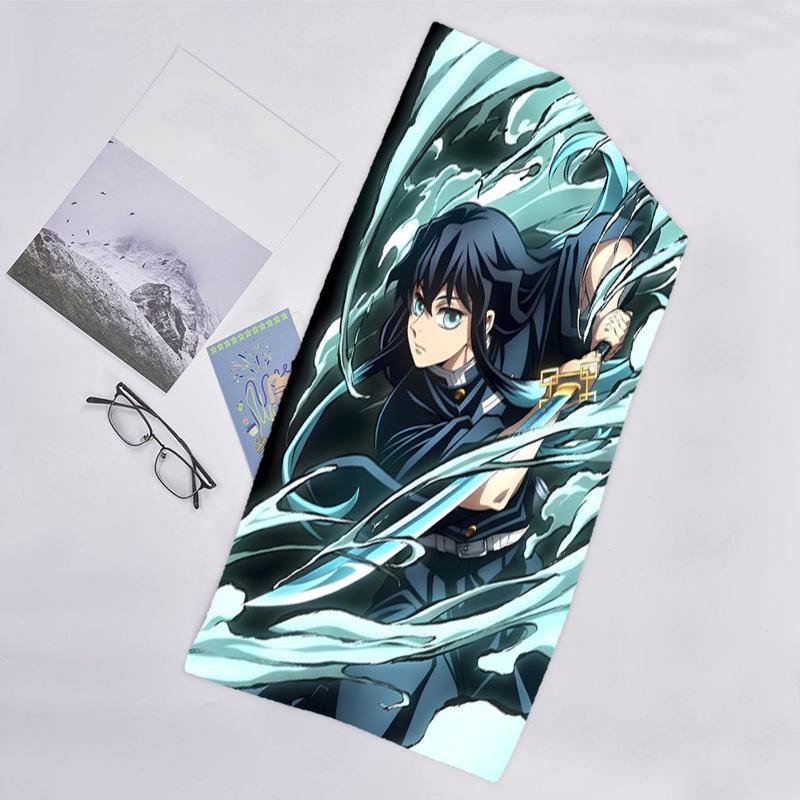 1pc Demon Slayer4 Beach Towel, Beach and Seaside Swimming Pool Equipment, Fashion Pattern, Rectangular, Travel Essentials