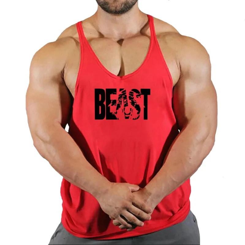 Gilet da Fitness Atletico da Uomo - Traspirante, Spalline Sottili, Cotone, Taglie Forti