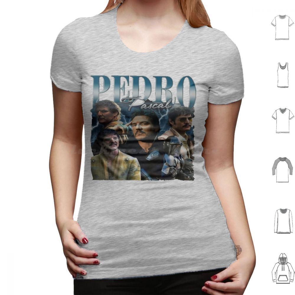 Pedro Pascal Daddy Pedro Pascal Meme I Love Timothee Chalamet Pedro Pascal Cursed Fan Collage T Shirt Cotton Men Women Diy