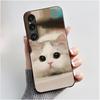 For Sony Xperia 1 VI VII Case Aesthetic Cute Cat Astronaut Soft Silicone Black TPU Back Cover Slim thin Shockproof Shell Fundas