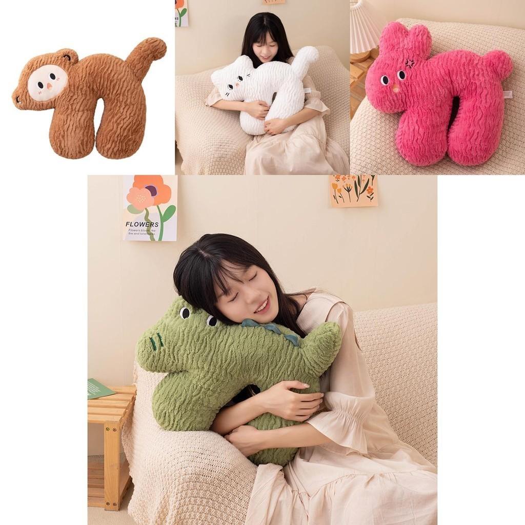 Cute Cartoon Plush Cushion Pillow For Sleeping Office And Car Seats