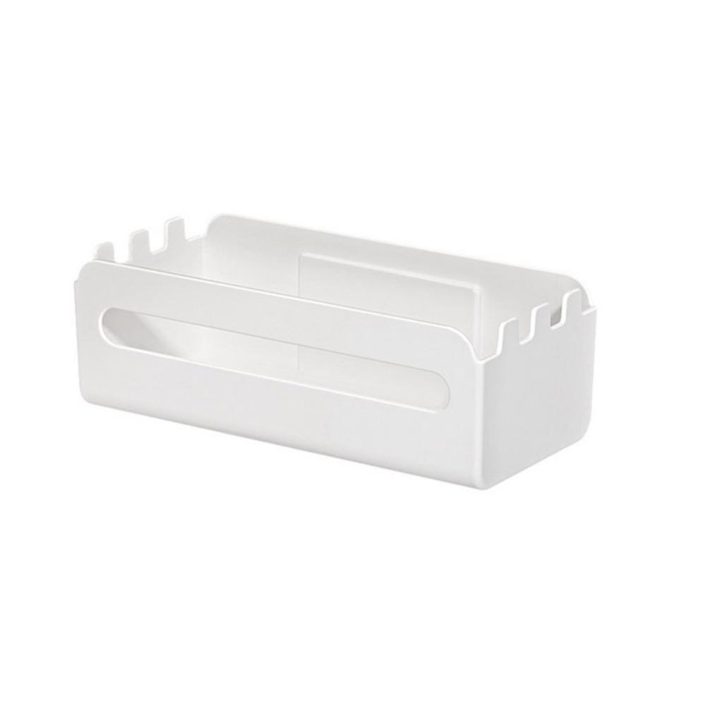 Plastic Tissue Storage Rack No Drilling Refrigerator Tissue Organizer for Napkin