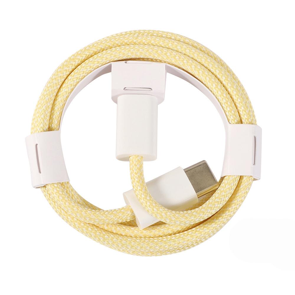 Xiaomi 10Pcs 20Pcs USB C to Type C Color Cable Fast Charging For iPhone15 For Huawei ForXiaomi Type C Weaving Cable Accessories