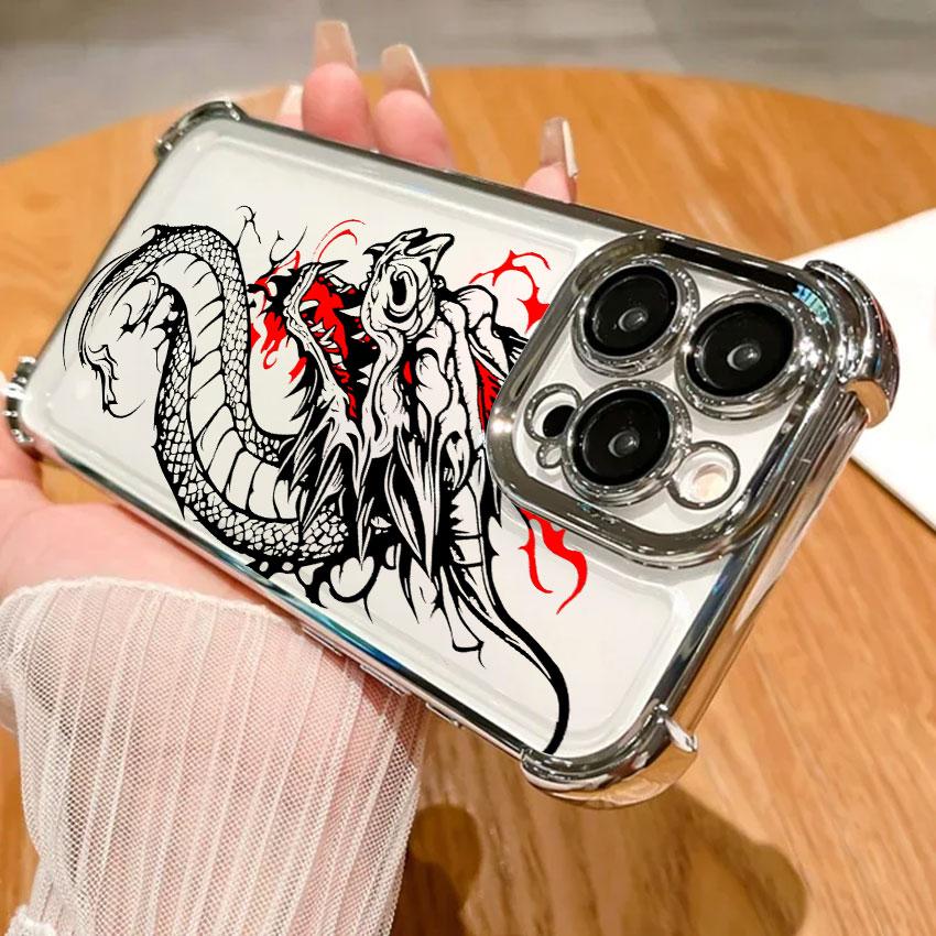 Fashion Dragon Tattoo Pattern Case For Samsung Galaxy A56 A57 A55 A54 A52 A53 A37 A36 A17 A34 A35 A26 A25 A16 A06 A07 Phone Cove