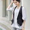 2025 Women's Sleeveless Slim Fit Korean Style Vest – Lightweight, Versatile Tank Top for All Seasons