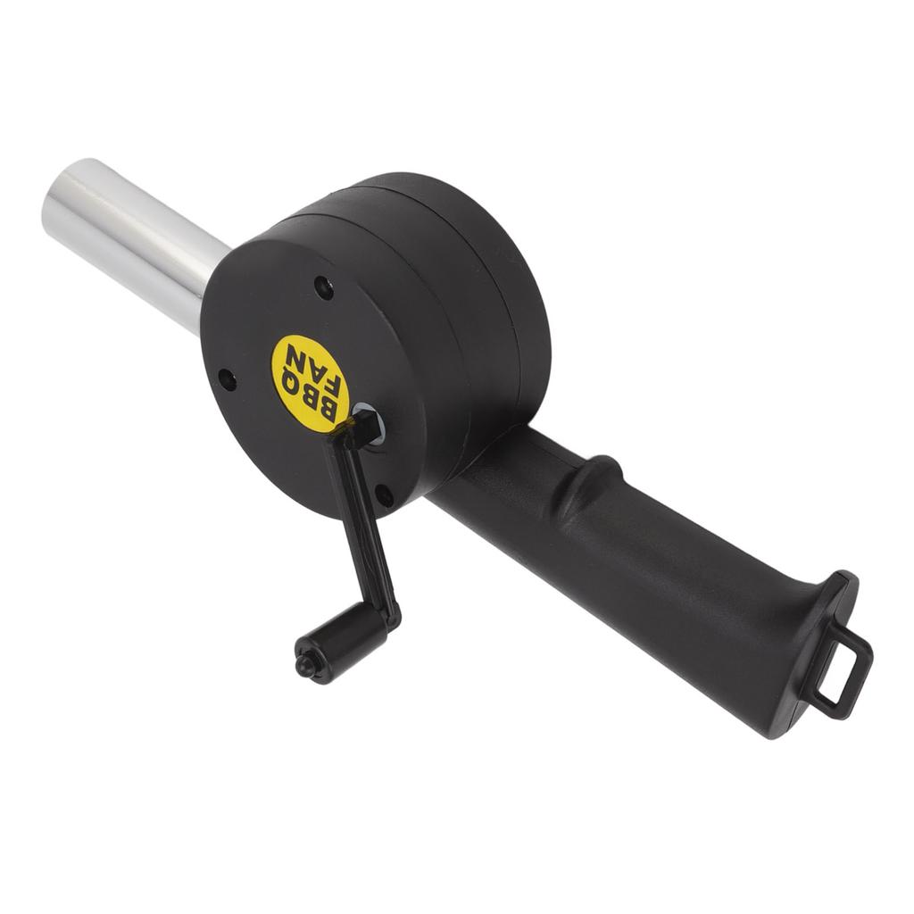 Luftgebläse Mini Hochtemperaturbeständig Einfache Reinigung Handheld Tragbar BBQ-Ventilator Schwarz
