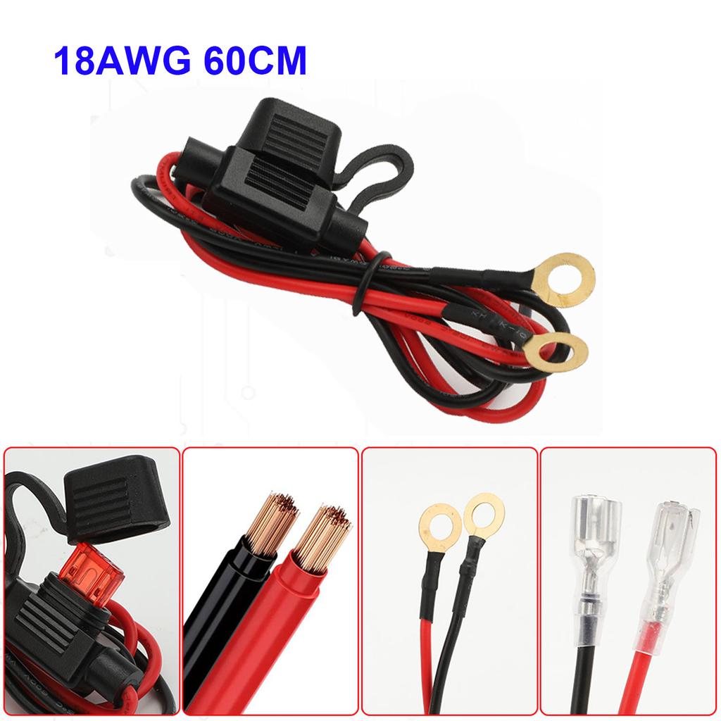 12/16/18 AWG SAE Quick Connector Harness 30/50/60CM SAE Extension Cord Sidewall Port Male Plug To Female Socket for Charger