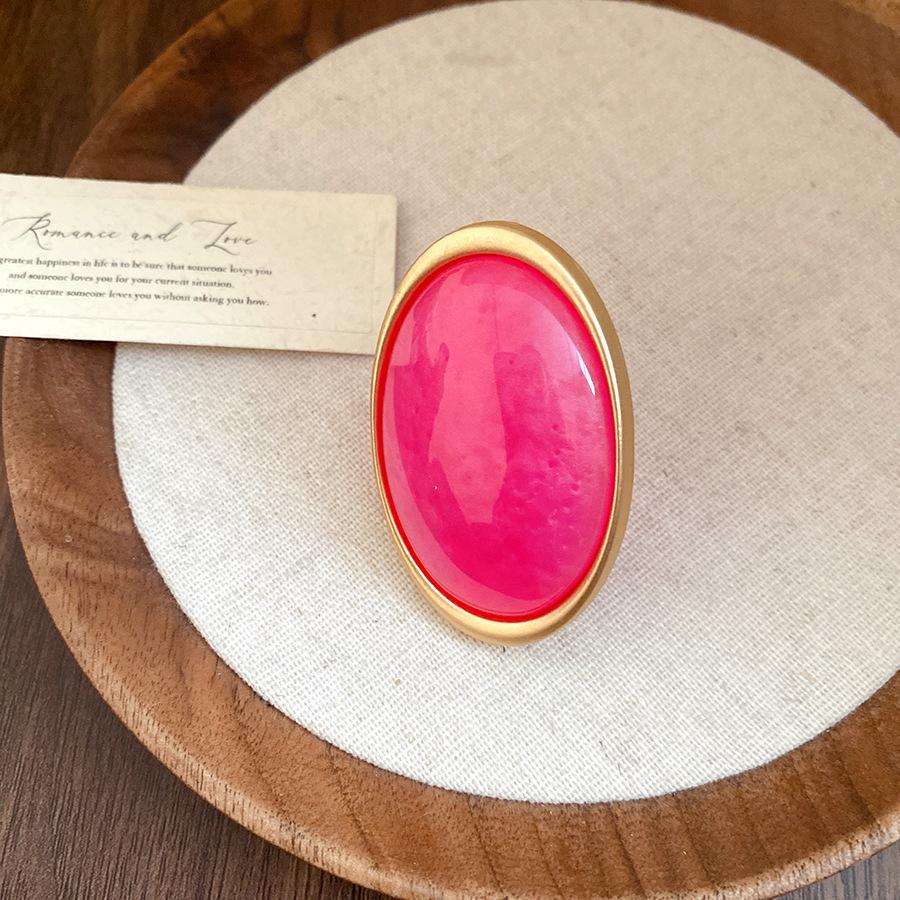 French retro high-end Ankola red geometric earrings, new popular light luxury niche stud earrings, women s earrings.