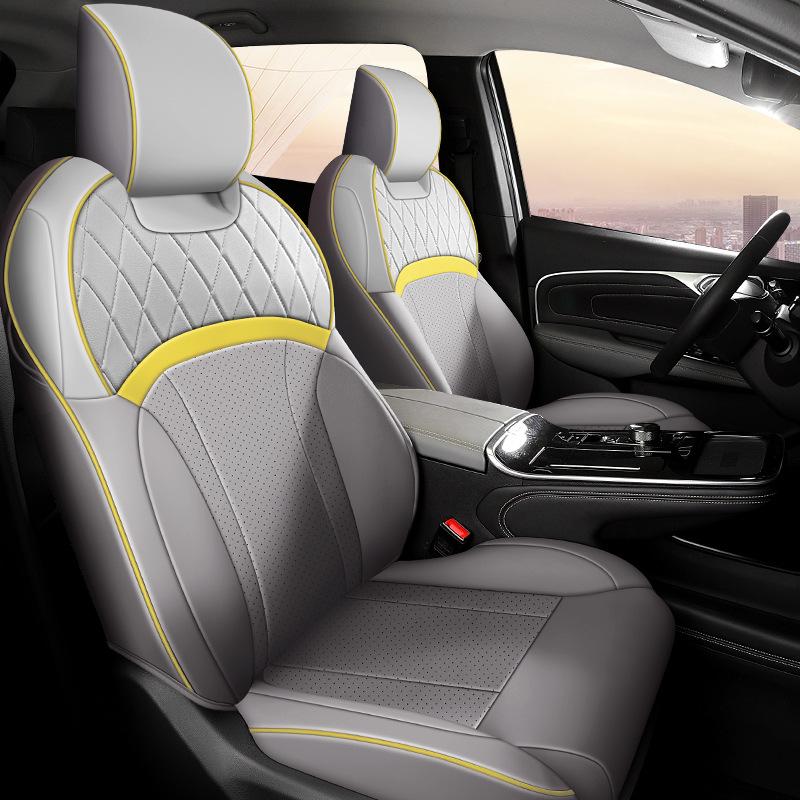 Aion VPLUS Full Leather Car Seat Cushion, All-Season, Fully Enclosed, Five-Seater, Custom Fit.