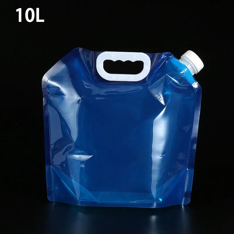 Outdoor Folding Water Bag Large Capacity Portable Water Bag Big Container Kettle Plastic Bucket Camping Equipment Supplies