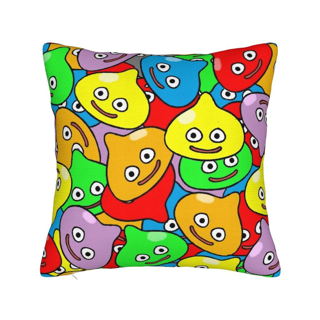 Pillow Cover Dragon Quest Slime   Cute Funny Pillow Case For Sofa Home Decor Pillowcases