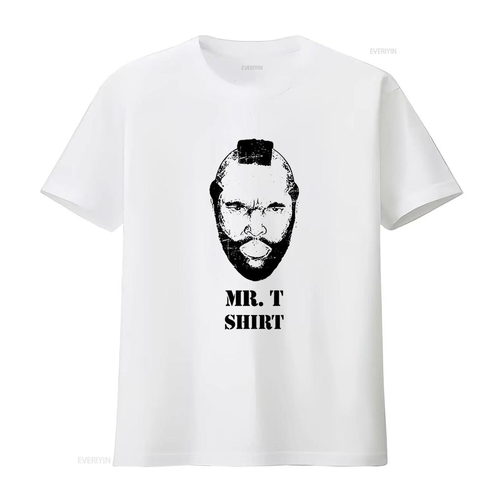 Mr T Print Shirt for Adults Stylish and Unique Design vintage Washed designer clothes graphic Unisex Comfortable Casual