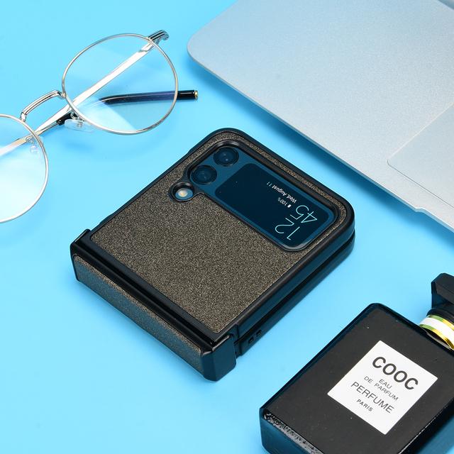 

Роскошный противоударный нескользящий складной чехол для Samsung Galaxy Z Flip 4 5g Flip4 Flip3 Flip 3 Zflip4, защитный чехол с защитой от падения for Samsung Z Flip 4 коричневый