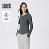 BENLAI Women's Anti-Bacterial Slim Fit Henley T-Shirt
