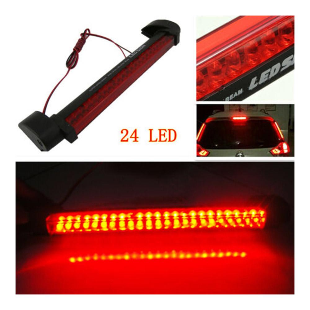 

24LED Car SUV Rear Windscreen High Mount Third Brake Tail Warning Stop Light Red