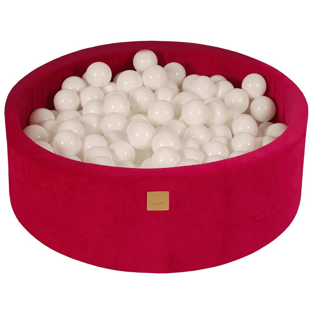 Round Ball Pit MeowBaby® Velvet, Magenta