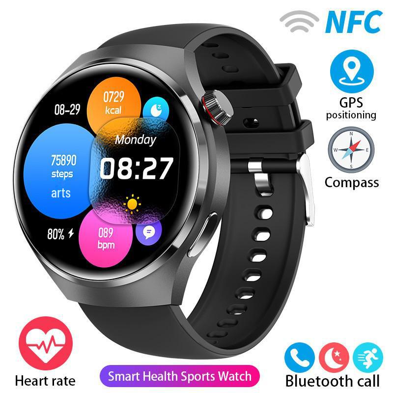 GT4PRO Waterproof Bluetooth Smartwatch with Voice Assistant