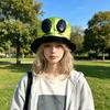 Punk UFO Brimless Alien Hat For Men Women Kids Cosplay And Daily Fashion Anime Event Gathering Photoshoots Headpiece