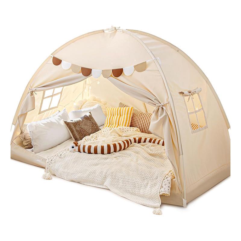Children's Indoor Cotton Tent: Breathable Secret Base Cabin for Sleeping (Kids/Boys/Adults)