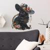 Fun-f181  Black Cat Bedroom Living Room Porch Home Beautify Decorative Wall Sticker