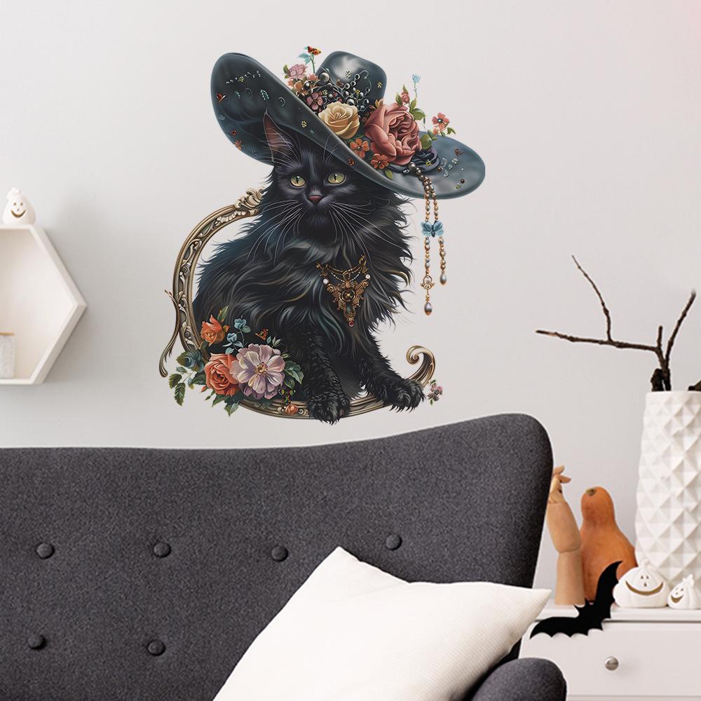 Fun-f181 Black Cat Bedroom Living Room Porch Home Beautify Decorative Wall Sticker
