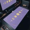 Large Moon Pattern Art Anime Mouse Pads Computer Laptop Office Rubber Anti-Slip Table Pads Locking Edge Rug Gaming Keyboard Mats
