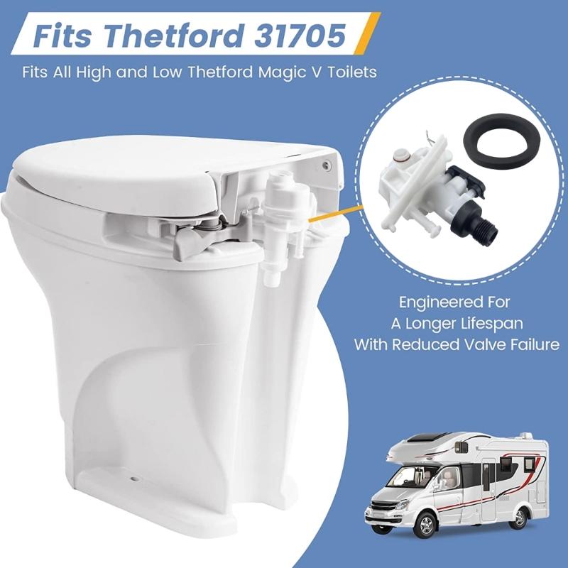31705 Leak-Resistant HighPerformance Caravans  Toilet Water Valves Module Assembly Compatible for  MagicV
