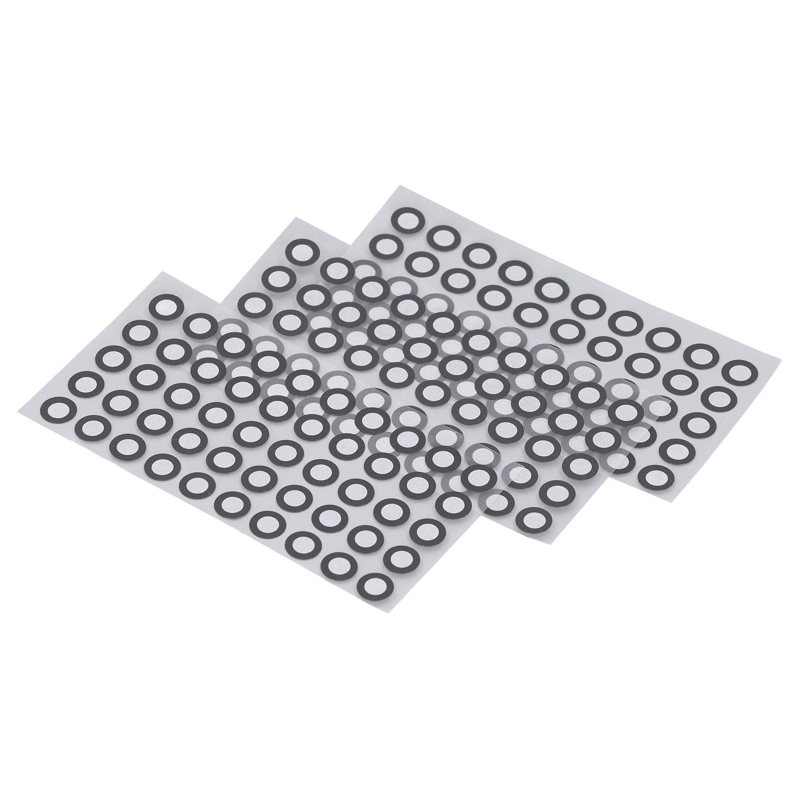 

150 шт. Маркеры опорных точек для 3D-сканирования, диффузное отражение, точное отслеживание, расходные материалы для сканера, ID 6 мм, OD 10 мм, 3 листа