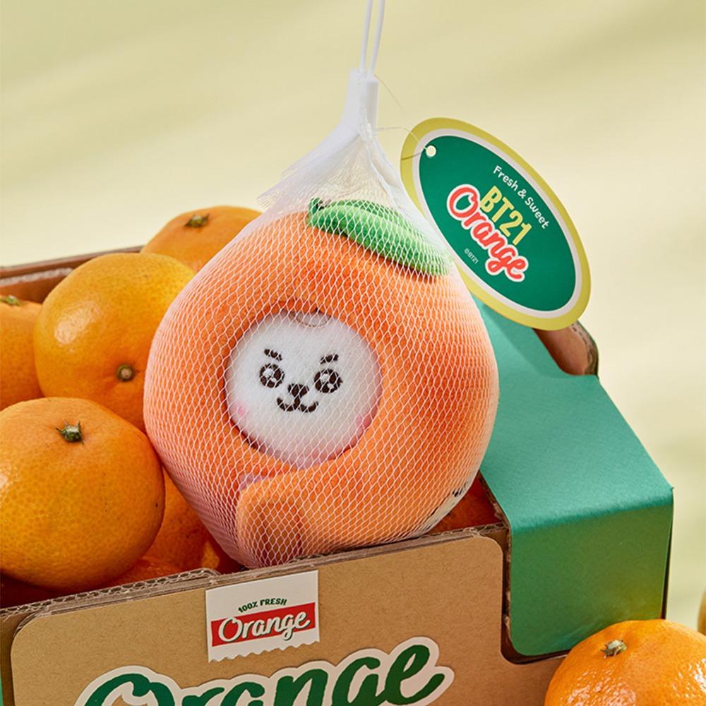 BT21 RJ Baby Orange Party Plush Doll Keychain