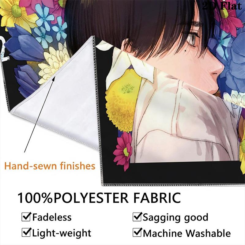 The Summer Hikaru Died Wall Tapestry Aesthetic Wall Hanging Printed Fabric Blanket Decorative Tapestries for Bedroom Living Room Home Decor