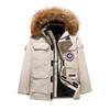 Plus Size Goose Down Parka Couples Mid-Length Winter Jacket 2026 Men Women Warm Workwear Style
