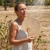 Portable Handmade Woven Straw Fans Lightweight Summer Cooling Fan  Home Decoration
