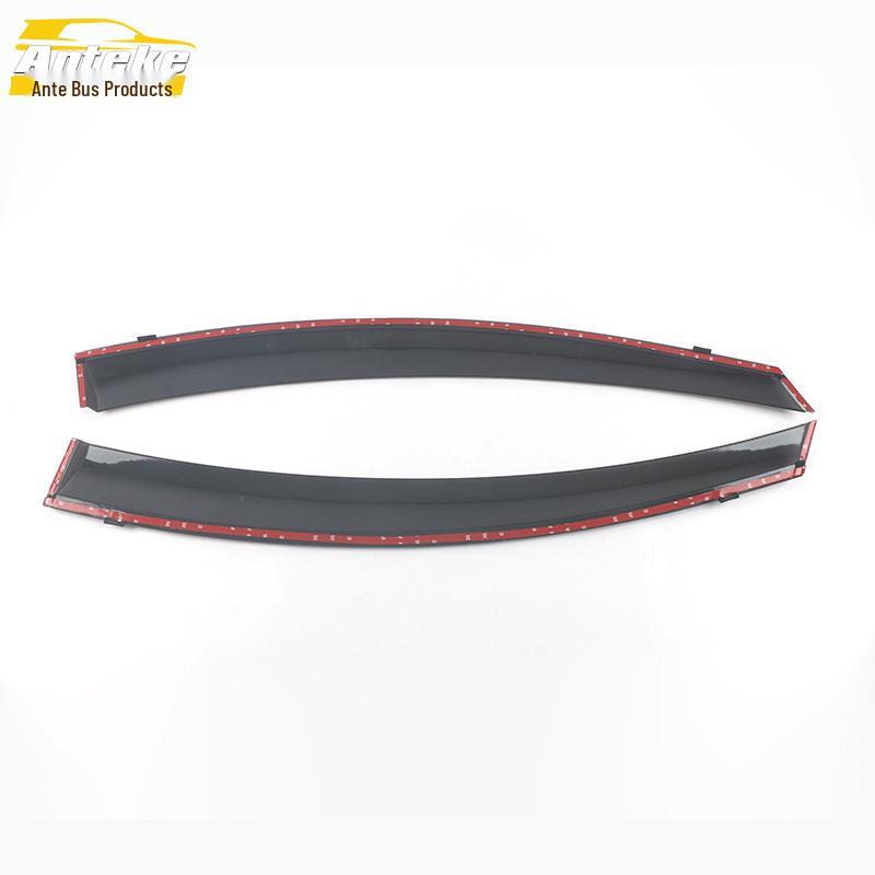JAC 16 Refine M4 Rain Guards with Bright Strip Sun Visor Trim