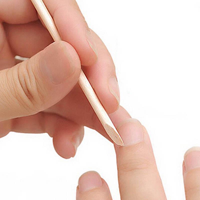 10 Stück Nagel Holzstäbchen Stäbchen Nagelhautschieber Entferner Maniküre Pediküre Pflege